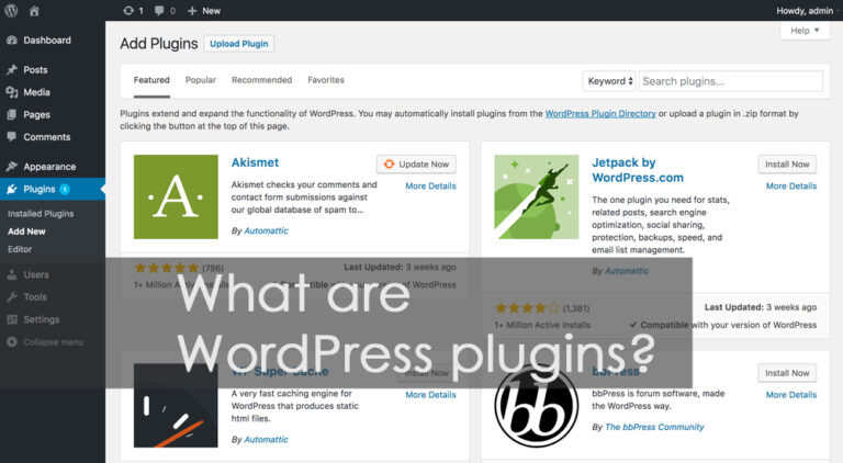 What are WordPress plugins